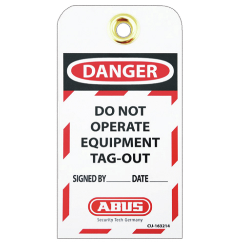 ABUS DO NOT OPERATE TAG + ZIP TIE 10 PACK