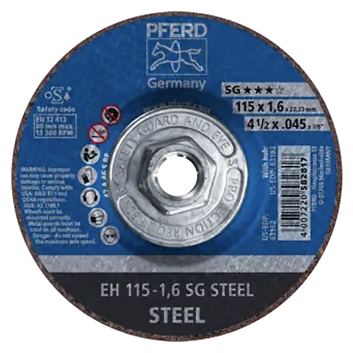 4-1/2" X .045" CUT-OFF WHEEL, 5/8-11 THREAD - A 46 S SG - TYPE 27