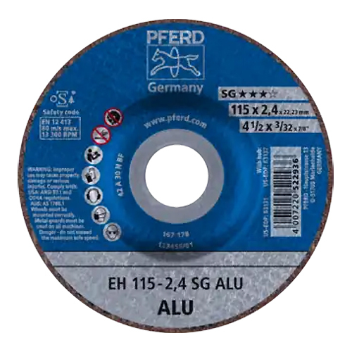 4-1/2" X .045" CUT-OFF WHEEL, 7/8" A.H. - SG ALU - TYPE 1