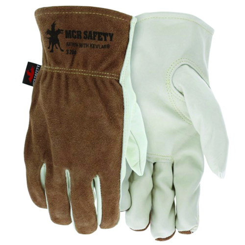 COW GRAIN LEATHER KEVLAR LINED DRIVER/SPLIT BACK WITH KEVLAR KEYSTONE THUMB <p>MEDIUM</p>