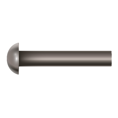 3/16 X 1-1/2 SOLID STEEL RIVET ROUND HEAD<p>- PLAIN</p>