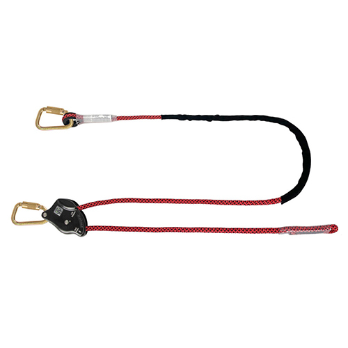 6.5' ROPE POSITIONING ASSEMBLY,  ROPE ADJUSTER, CARABINERS