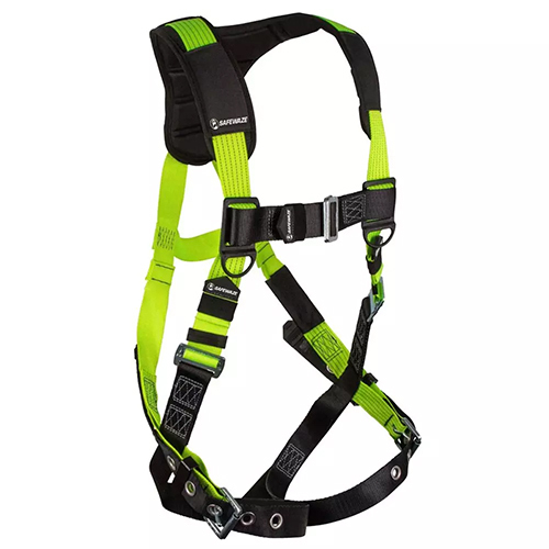 SAFEWAZE PRO REFLECTIVE FULL BODY HARNESS: 1D, MB CHEST, TB LEGS <p>L/XL</p>