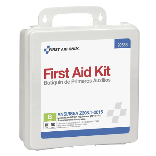 50 PERSON BULK PLASTIC FIRST AID KIT, ANSI B COMPLIANT