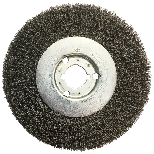 8" BENCH WHEEL STD FACE (.014 CS WIRE, 1-1/4-3/4-5/8" A.H.)