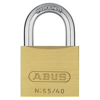 ABUS SOLID BRASS PADLOCK 55/40 KA 5405 (KEYED ALIKE)
