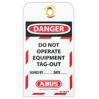 ABUS DO NOT OPERATE TAG + ZIP TIE 10 PACK