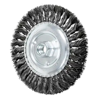 6" STANDARD TWIST WIRE WHEEL BRUSH - .016 CS WIRE, 5/8-11 THREAD