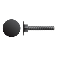 1/4-20 X 1 1/4 ELEVATOR BOLT PLAIN W/ NUT