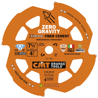 CMT ZERO GRAVITY 7-1/4" X 5/8" AH CIRCULAR SAW BLADE - FIBER CEMENT