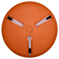 6"-12" ADJUSTABLE HOLE COVER WITH CIRCULAR PUNCHOUT FOR EXTENSION CORDS