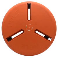 12"-24" ADJUSTABLE HOLE COVER WITH CIRCULAR PUNCHOUT FOR EXTENSION CORD