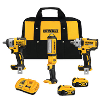 DEWALT 20V MAX DRYWALL 3-TOOL COMBO KIT W/ BATTERY CHARGER