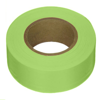 IRWIN FLAGGING TAPE, 1-3/16 IN X 150 FT, LIME GLO