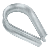 1/8 WIRE ROPE THIMBLE<p>GALVANIZED</p>