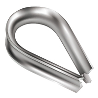 1/8 WIRE ROPE THIMBLE<p>STAINLESS</p>