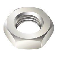 1/4"-28 HEX JAM NUT - 18-8 STAINLESS FINE THREAD