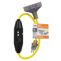 3FT TRIPLE TAP ADAPTER 12/3 GFCI