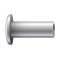 1/4" X 1-3/32" OVAL HEAD SEMI-TUBULAR RIVET<p>- ZINC</p>