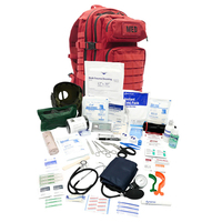 TACTICAL TRAUMA ADVANCED BACKPACK WITH BLEEDING CONTROL-RED