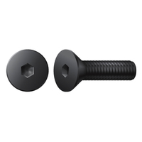 #10-24 X 1" FLAT HEAD SOCKET CAP SCREW ALLOY BLACK OXIDE