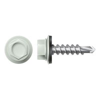 #12 X 1-1/2 HWH SELF-DRILL 1,000HR COATED W/ NEO WASHER COOL OLD TOWN GRAY