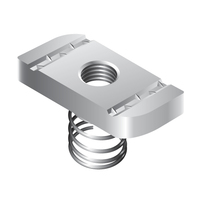 1/2"-13 SPRING NUT WITH STUD ZINC (1-3/8" LONG)