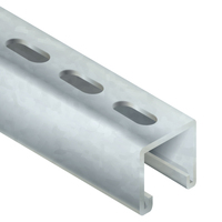 13/16 X 20FT 14 GUAGE SOLID STRUT CHANNEL ELONGATED SLOT HOT DIPPED GALV