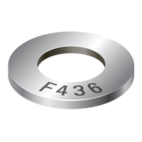 1/4" HARDENED WASHERS F436 <p>ZINC</p>