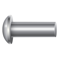 3/16" X 1-5/8" DOME HEAD SOLID RIVET<p>- ZINC</p>