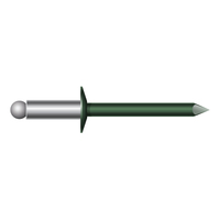 1/8" STEEL/STEEL.126-.187 COOL FOREST GREEN RIVET