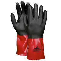 18 GAUGE NYLON SHELL - PVC/NITRILE FULLY COATED GLOVE <p>LARGE</p>