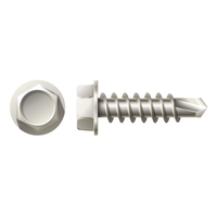 #10 X 1” HEX WASHER HEAD SELF DRILLER – 410 STAINLESS